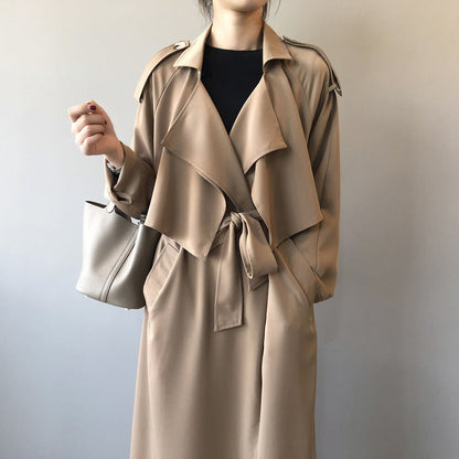 Damen Retro Baggy Trenchcoat für den Winter - Maria