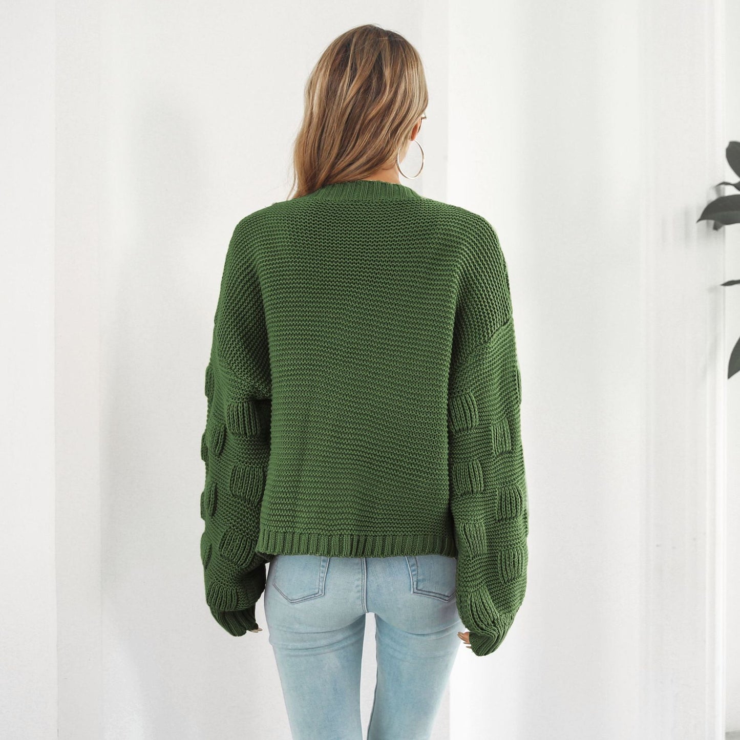 Yunel | Schicke & gemütliche Strickjacke mit Puffärmeln