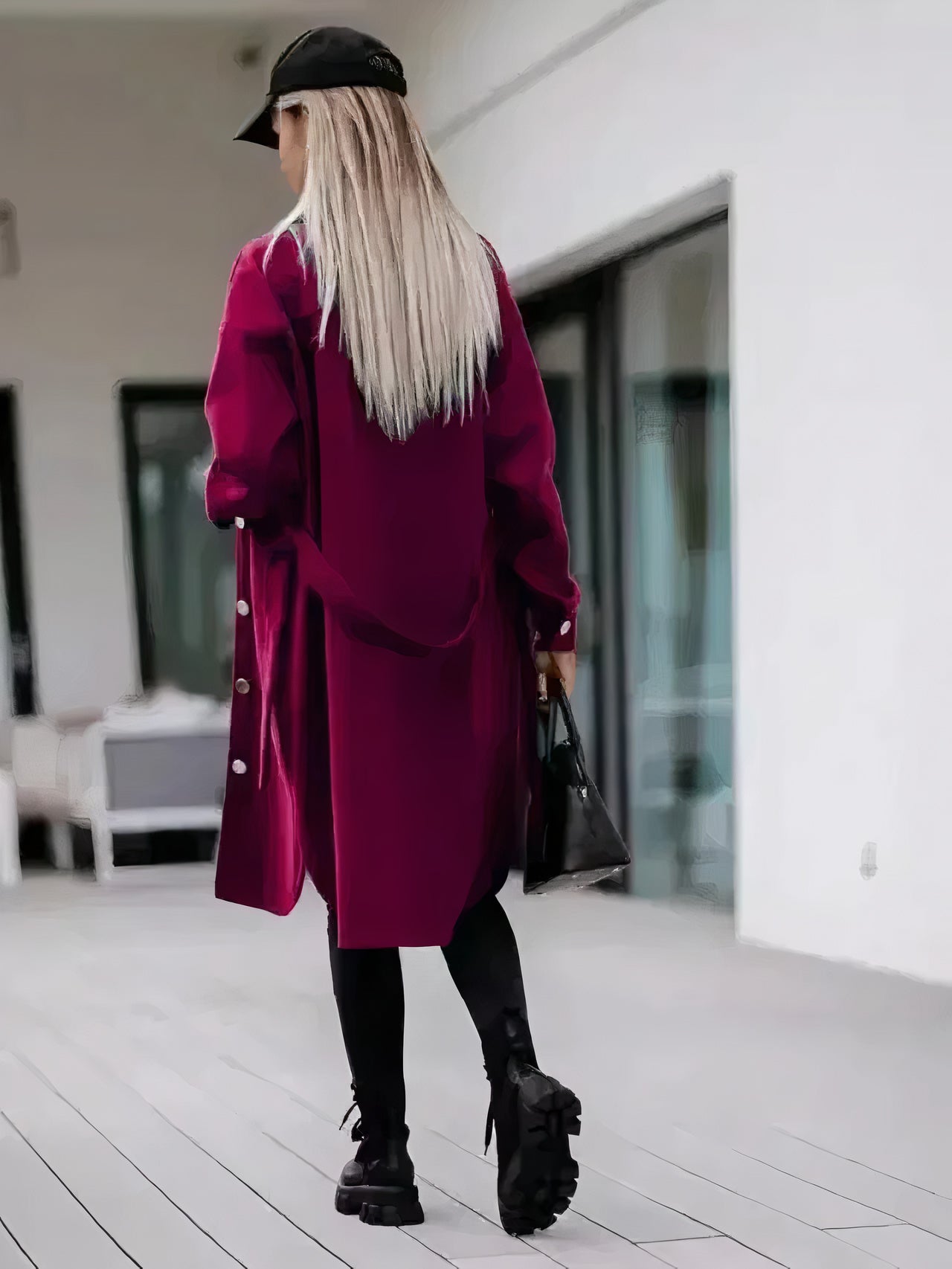 Lange Manteljacke für Damen - Elvire