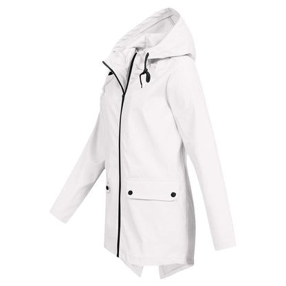 Lange elegante Regenjacke für Frauen - Isa