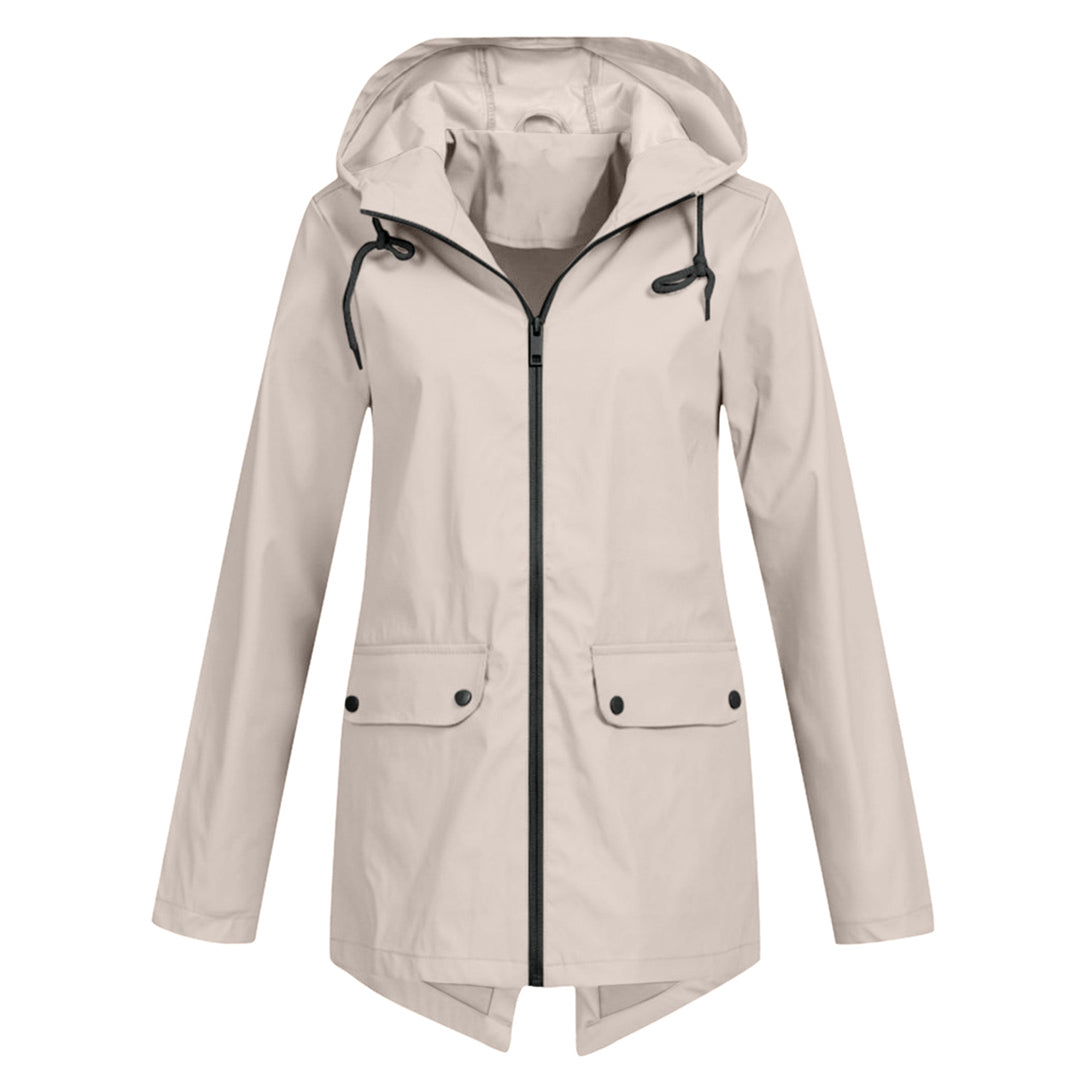 Lange elegante Regenjacke für Frauen - Isa