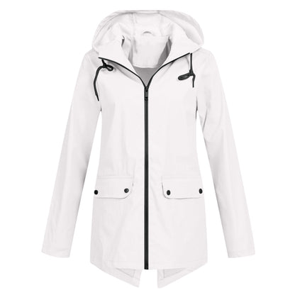 Lange elegante Regenjacke für Frauen - Isa