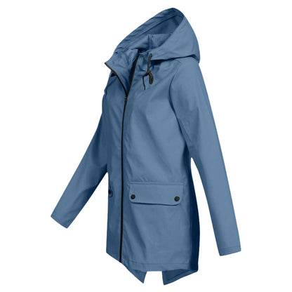 Lange elegante Regenjacke für Frauen - Isa