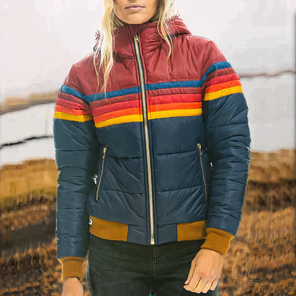 Farbenfrohe Winterjacke für Damen - Gianna