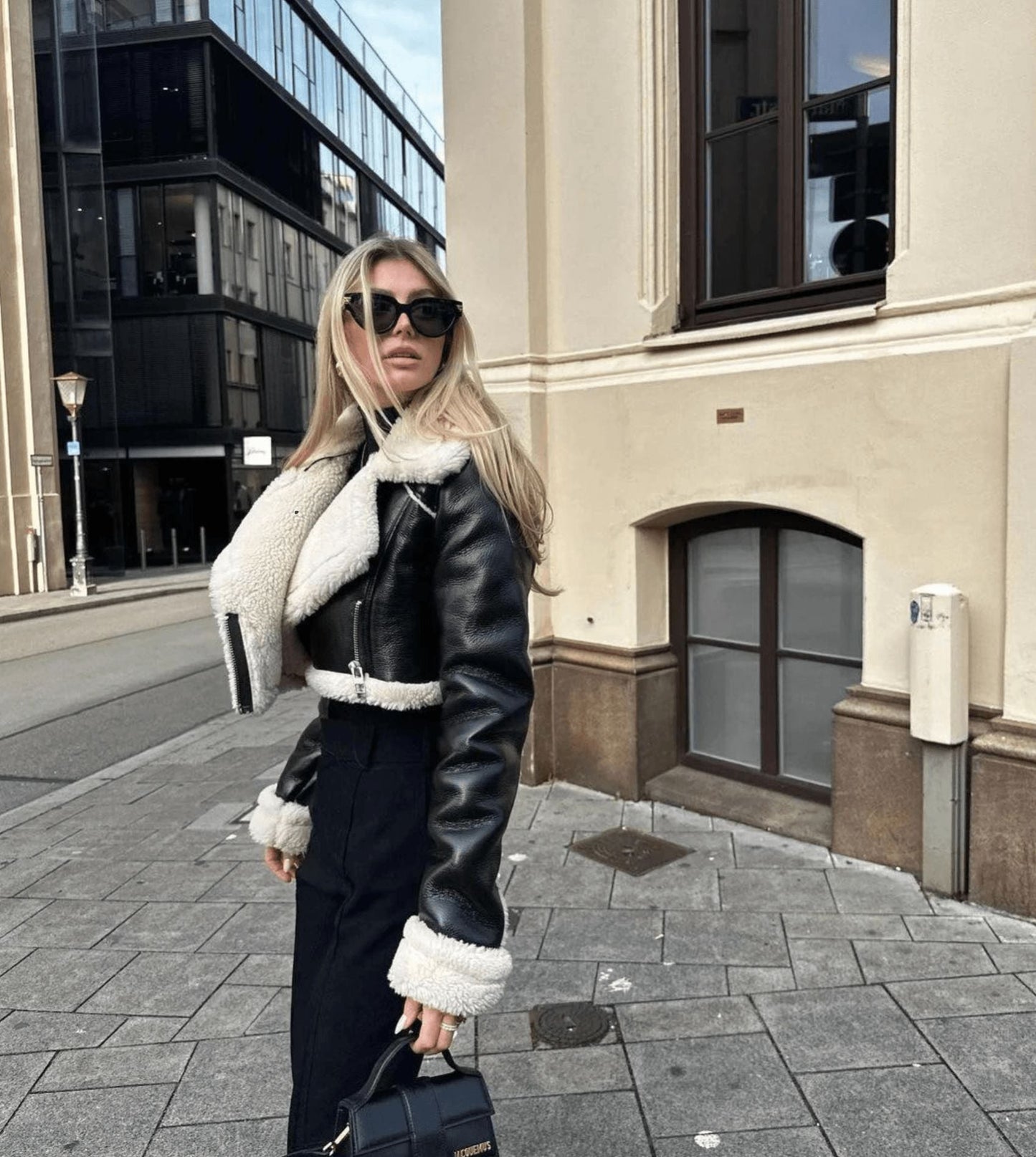 Stylische Lederjacke für Frauen - Linda