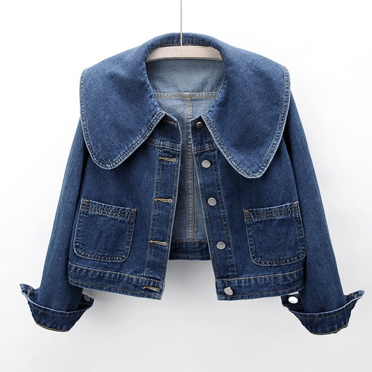 Yuliana | Koreanische kurze Denim-Jacke für Frauen