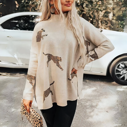 Leoparden-Pullover - Harlee