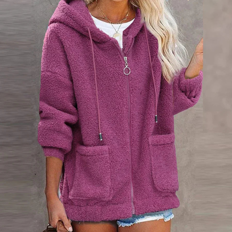 Warm gefütterte Damen-Kapuzenjacke - Ramona