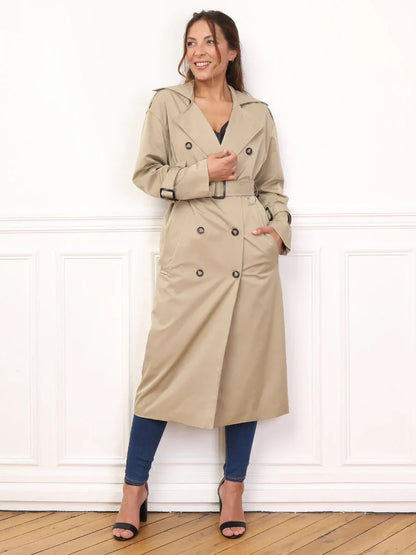 Stilvoller mittellanger Trenchcoat für Frauen - Robina