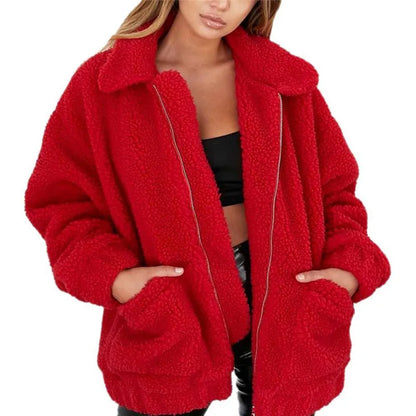 Lunetra | Teddy Mantel Damen Faux Fur – Elegant und Warm