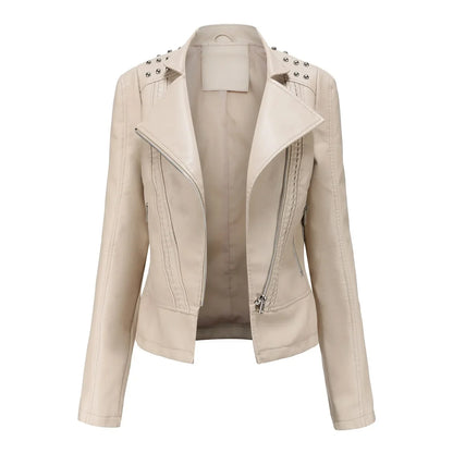 Stylische Slim Lederjacke - Doutzen