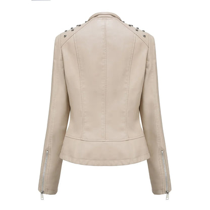 Stylische Slim Lederjacke - Doutzen