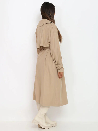 Eleganter langer Trenchcoat für Frauen - Sharlet