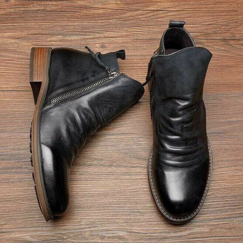 Lässige Lederstiefel für Männer - Silas