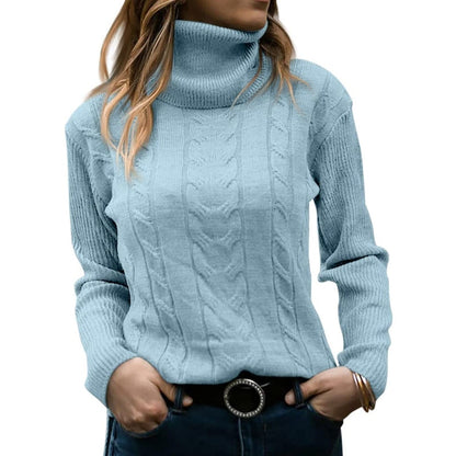 Kim - Stilvoller Damen-Rollkragenpullover für kalte Tage