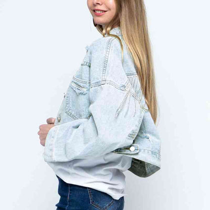 Sermar | Zeitgenössische Denim-Jacke mit Kragen