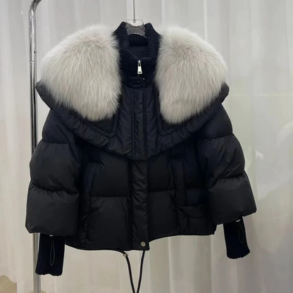 Warme Winterjacke aus Pelz für Frauen - Lien