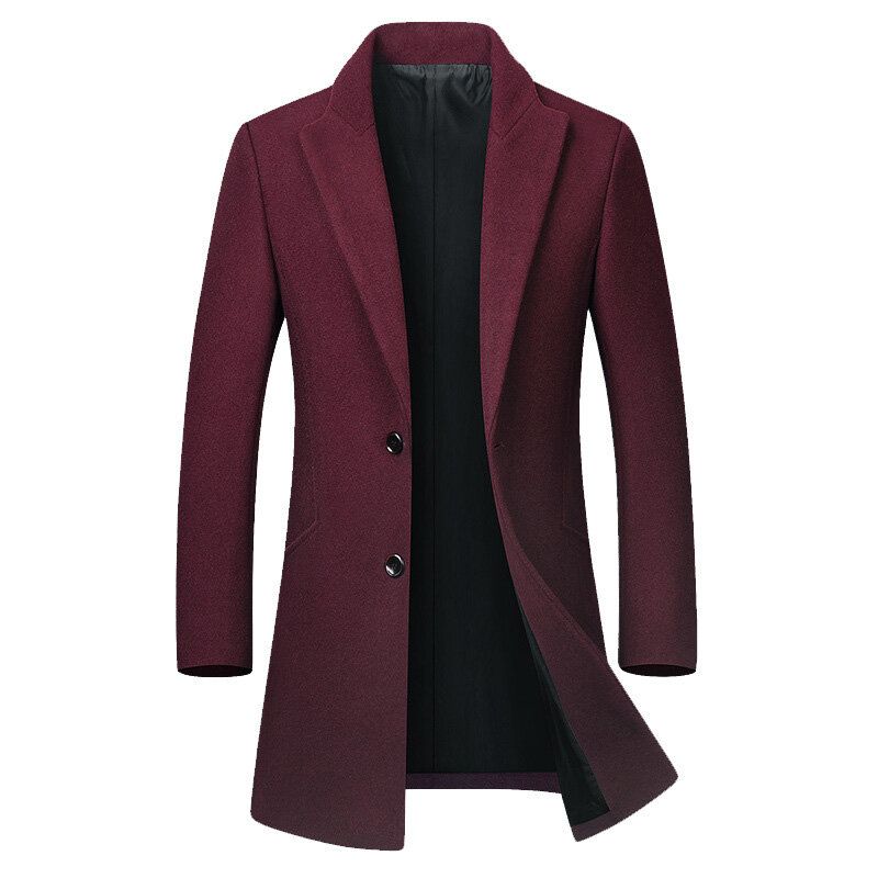 Moritz | Slim-Fit Wool Trenchcoat | Business Casual Jacke in mittlerer Länge mit doppelreihigem Design - perfekt für Herbst &amp; Winter