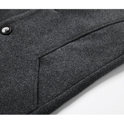 Moritz | Slim-Fit Wool Trenchcoat | Business Casual Jacke in mittlerer Länge mit doppelreihigem Design - perfekt für Herbst &amp; Winter