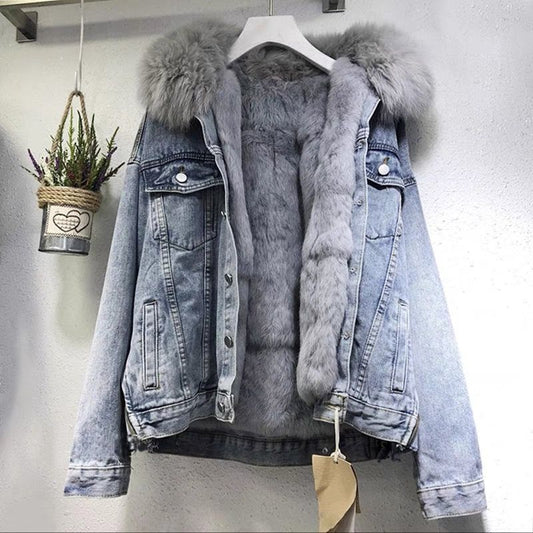 Trendige Denim-Jacke für Frauen  - Mijke